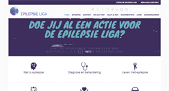 Desktop Screenshot of epilepsieliga.be